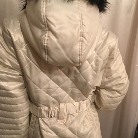 RARE gorgeous vinatge brand new satin xo xo puffer jacket with gold hardware! - Picture 5 of 16